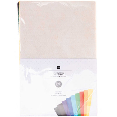 Set Láminas de Fieltro  Colores Basic