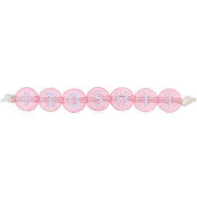 Mostacillas Redondas Letras  Letter Mix Light Pink