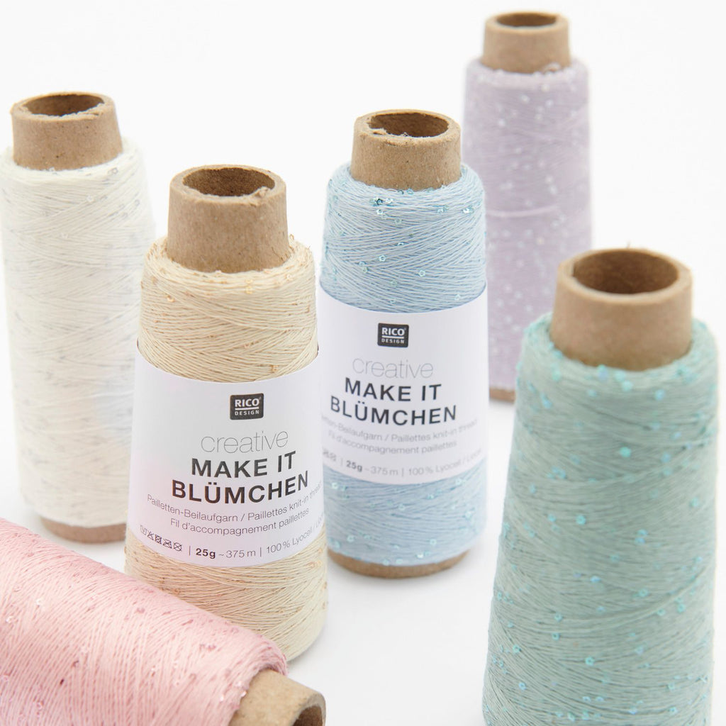 Creative Make It Blümchen <br> (100% Lyocell y Lentejuelas con Forma de Flor)