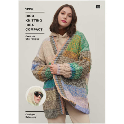 Patrón de Cardigan y Gorro Balaclava  Rico Knitting Idea Compact Pattern Nro. 1225
