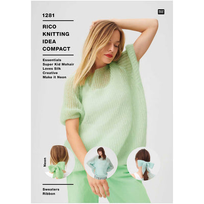 Patrones de Sweater y Cinta  Rico Knitting Idea Compact Pattern Nro. 1281