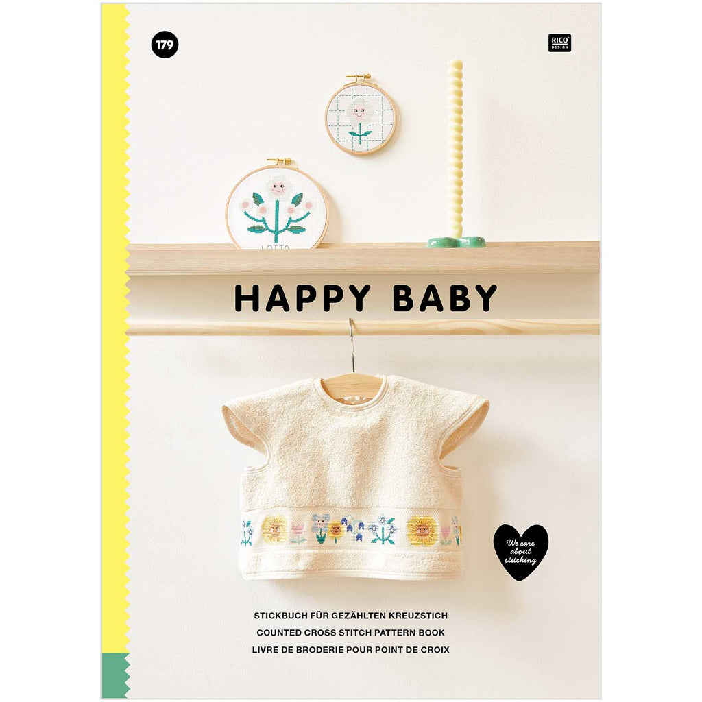 Libro Bordado Punto Cruz <br> No.179 Happy Baby