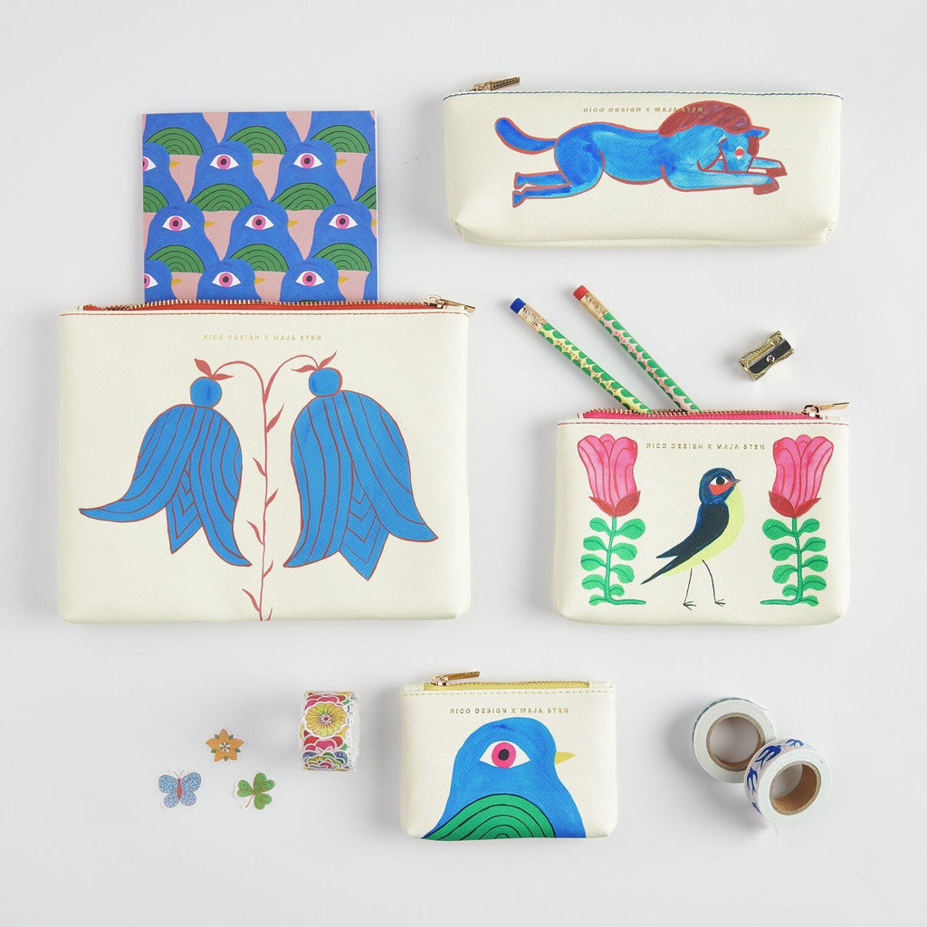 Estuche para Accesorios Colección "Rico Design x Maja Sten" <br> Bird (XS) 7,5x10,5cm