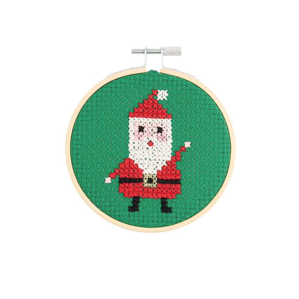 Kit de Bordado Punto Cruz (S) <br> Papá Noel 10 cms