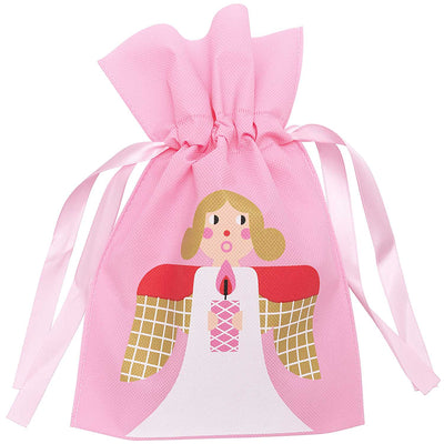 Bolsa de Regalo Tela Chica  Rosada Ángel Navidad