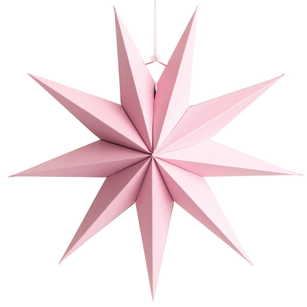 Estrella Decorativa Armable 28cms<br> Rosa Pastel