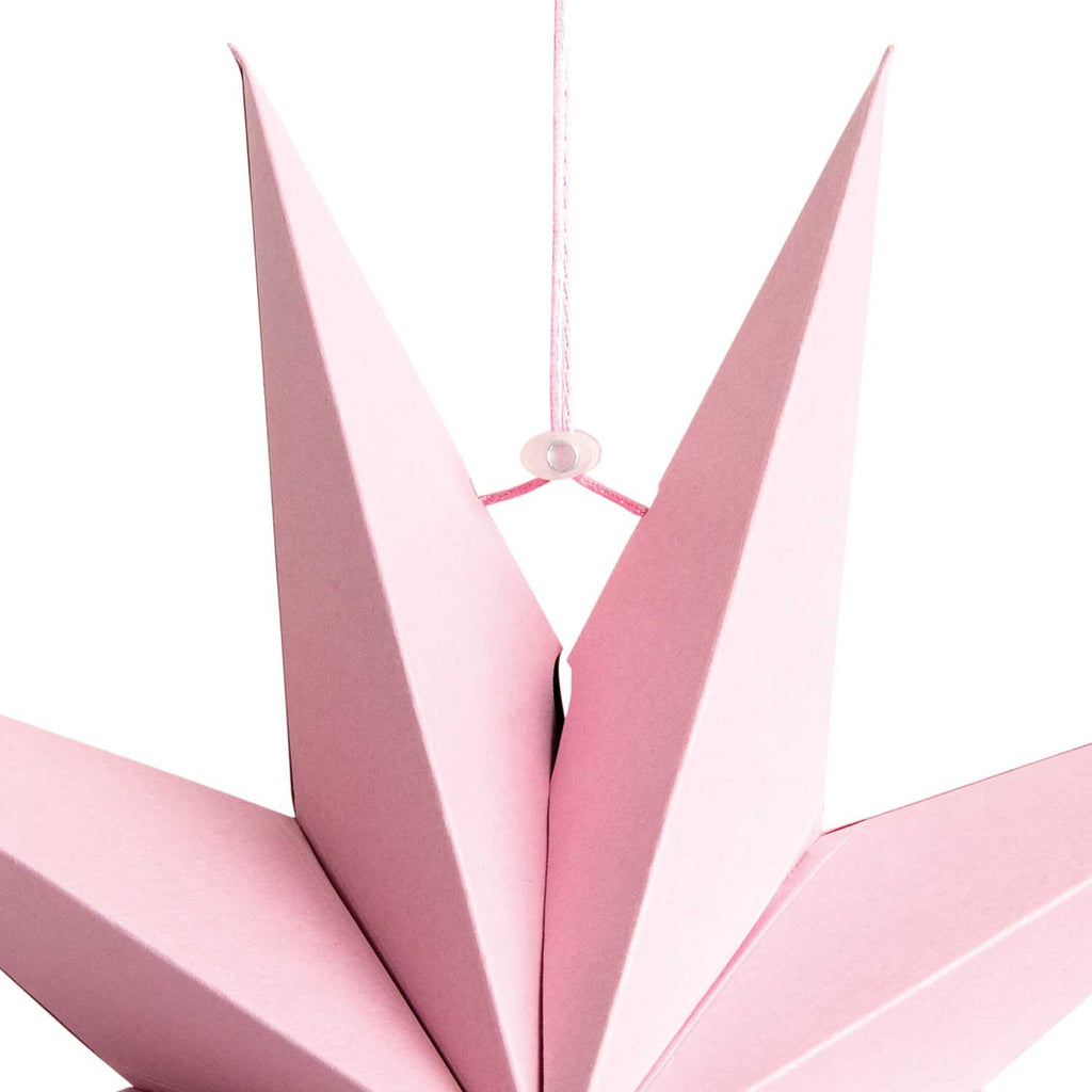 Estrella Decorativa Armable 28cms<br> Rosa Pastel