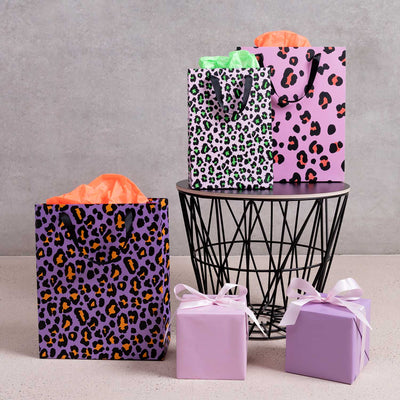 Bolsa de Regalo Grande  Morada con Naranjo, Acid Leo