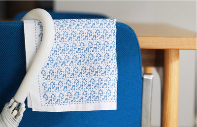 Sashiko Sampler / Tela Blanca 100% Algodón con Diseño Sashiko  Distintos Diseños
