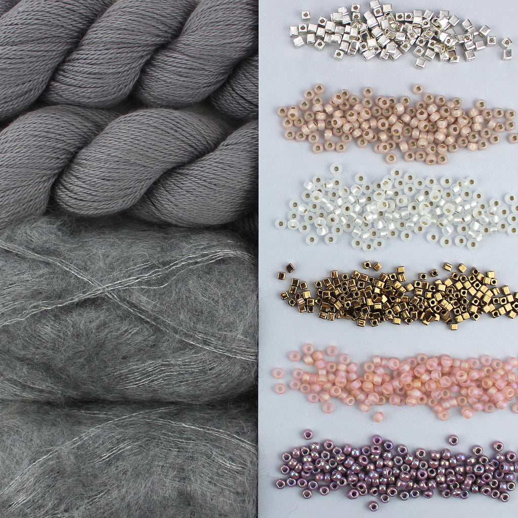 Kit de Tejido Vest "Flower Beads" de Pope Vergara <br> Elegir Color (Version 2 Hebras)