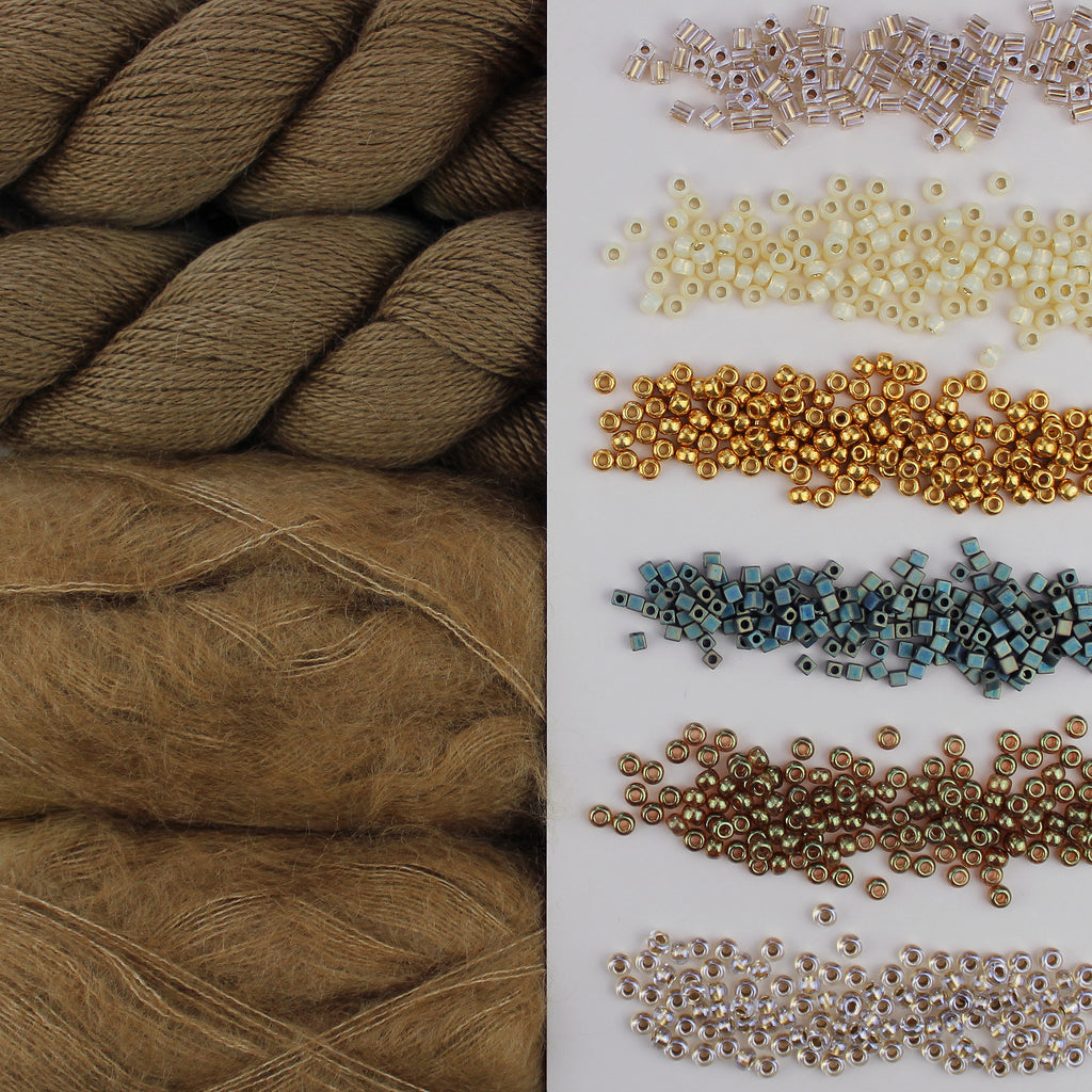 Kit de Tejido Vest "Flower Beads" de Pope Vergara <br> Elegir Color (Version 2 Hebras)