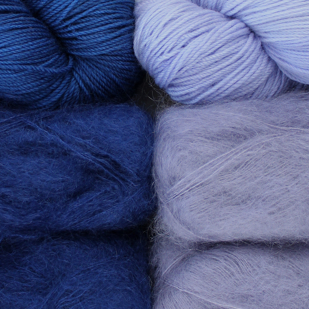 Kit de Tejido Cárdigan "Intarsia Breeze" de Pope Vergara <br> Elegir Color