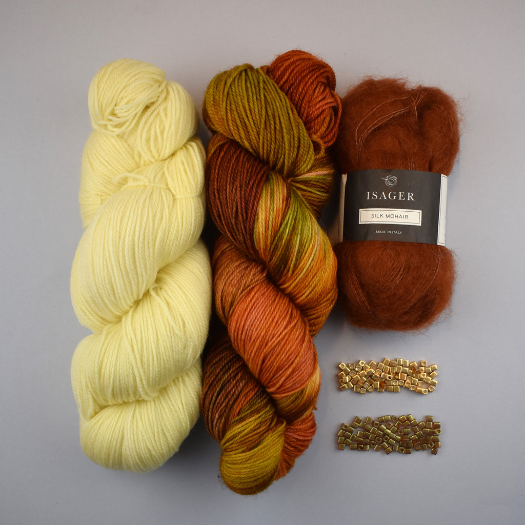 Kit de Tejido Chal "Love Song" de Pope Vergara <br> Elegir Color