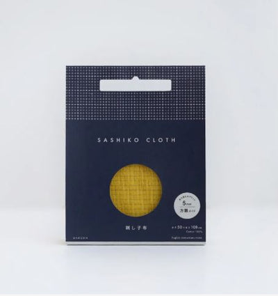 Sashiko Cloth Tela 100% Algodón con Diseño  Yellow