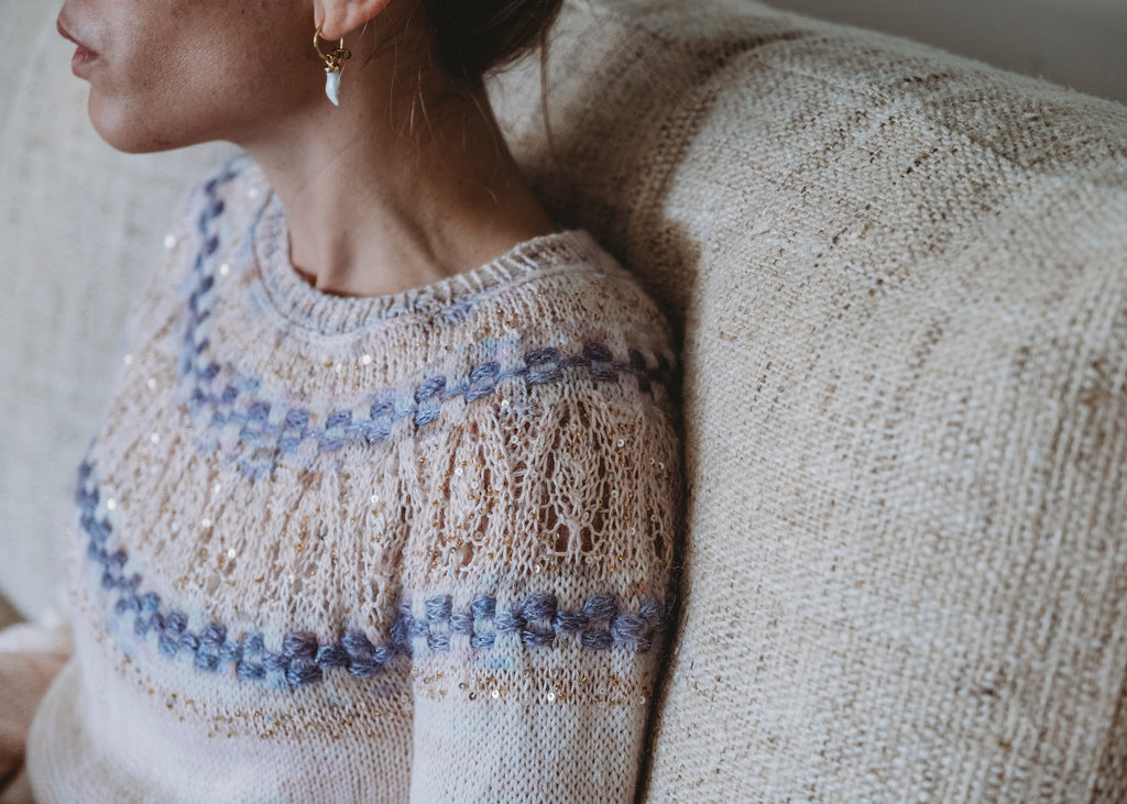 Patrón Digital Descargable "Chain Sweater" - (Incluye Inglés y Español)