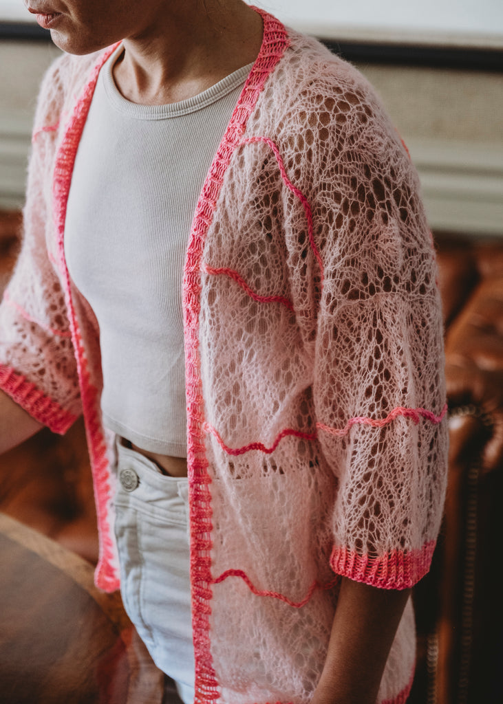 Patrón Digital Descargable "Summertime Cardigan" - (Incluye Inglés y Español)