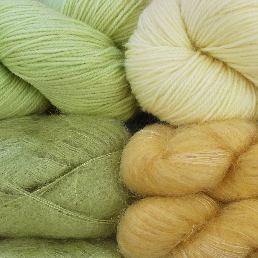 Kit de Tejido Cárdigan "Intarsia Breeze" de Pope Vergara <br> Elegir Color