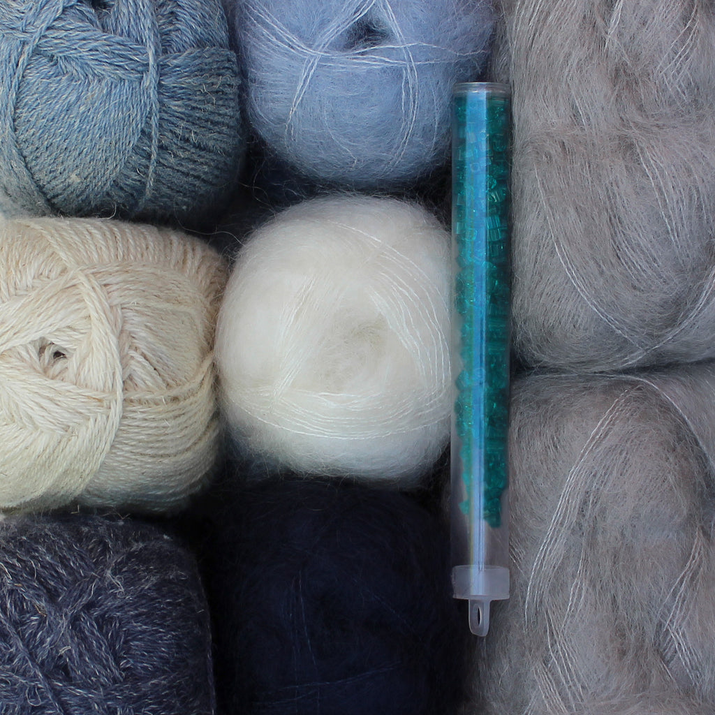 Kit de Tejido "Waves Cardigan" de Pope Vergara <br> Versión Isager - Elegir Color