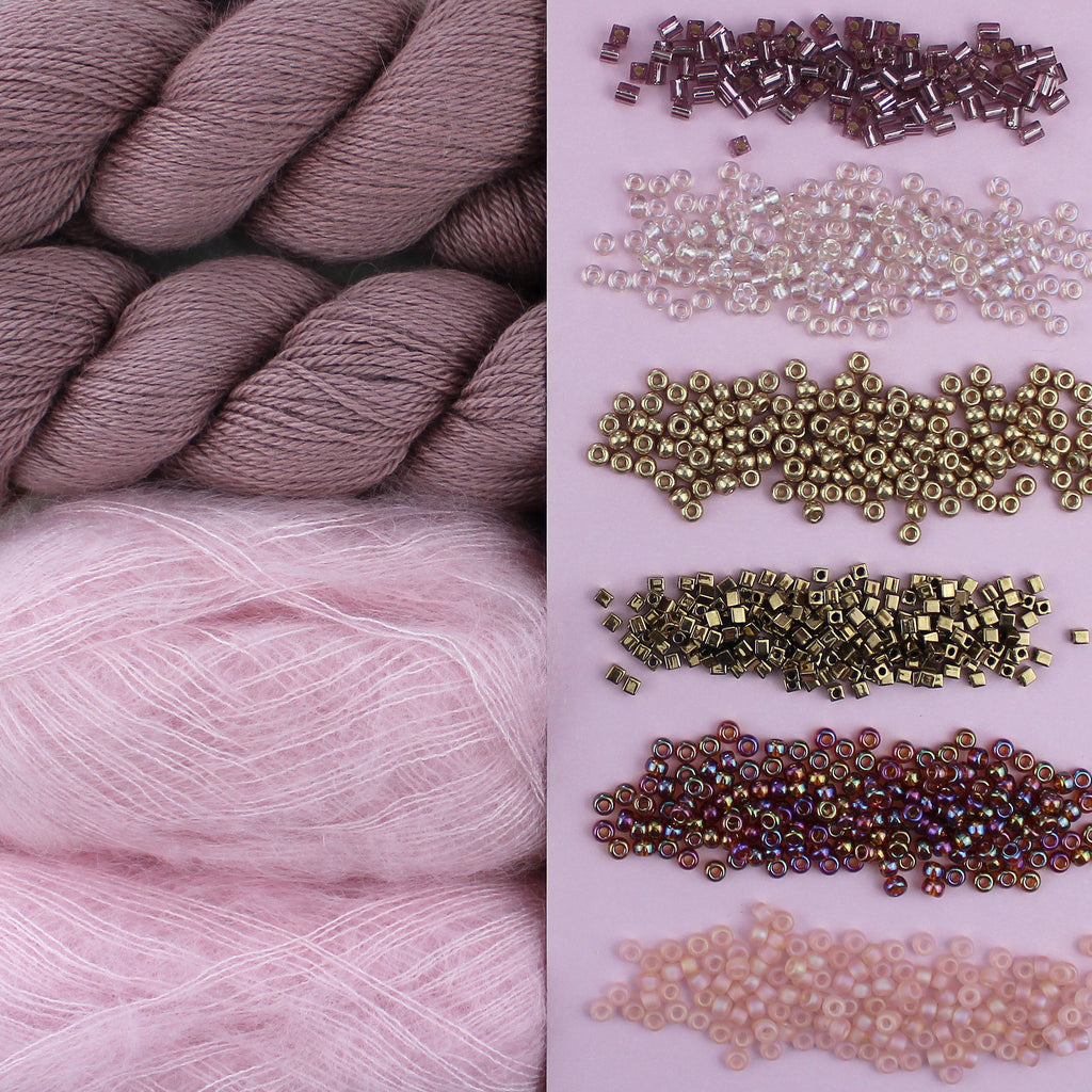 Kit de Tejido Vest "Flower Beads" de Pope Vergara <br> Elegir Color (Version 2 Hebras)