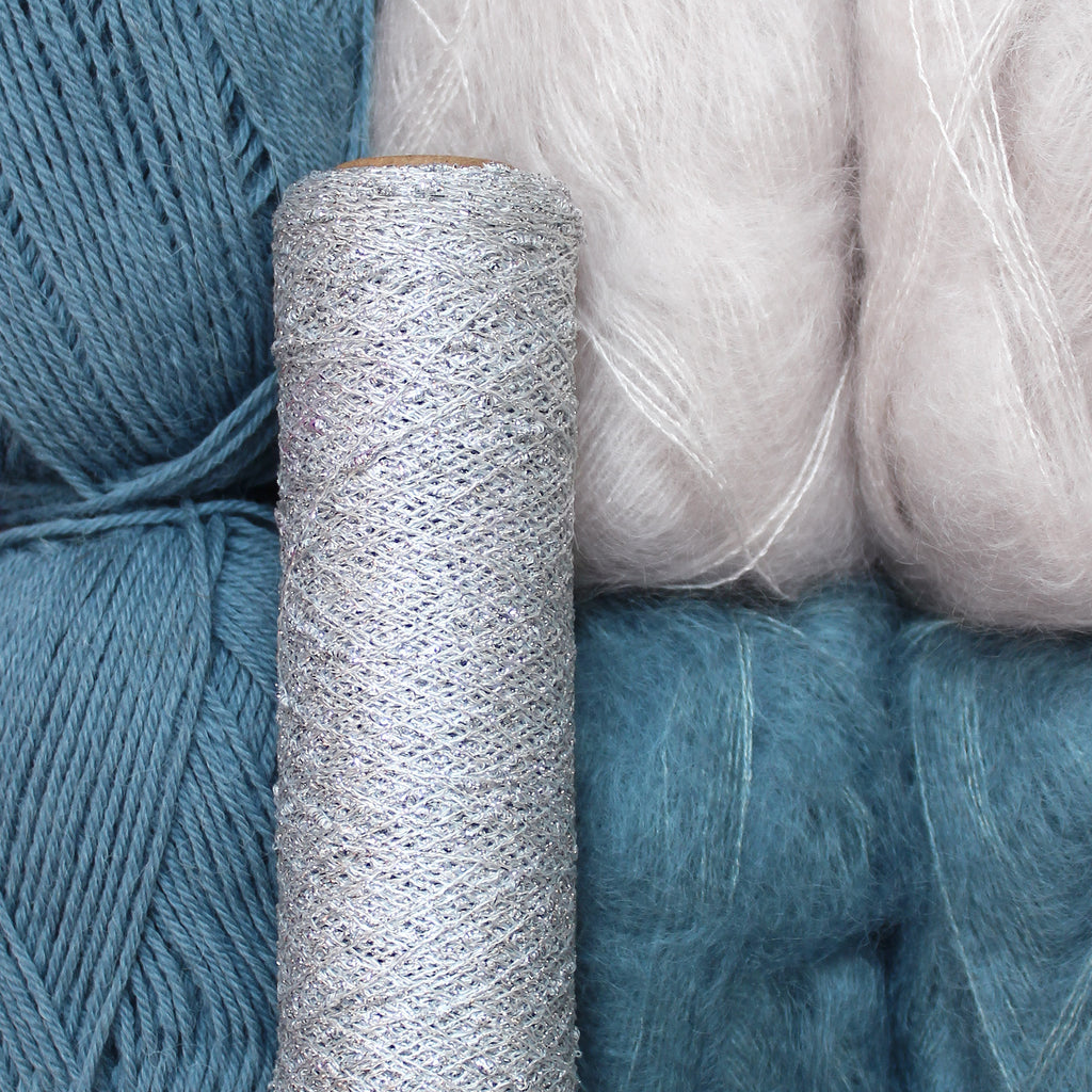 Kit de Hilados "Moulin Rouge Cardigan" de Pope Vergara <br> Versión Twinkle - Elegir Color