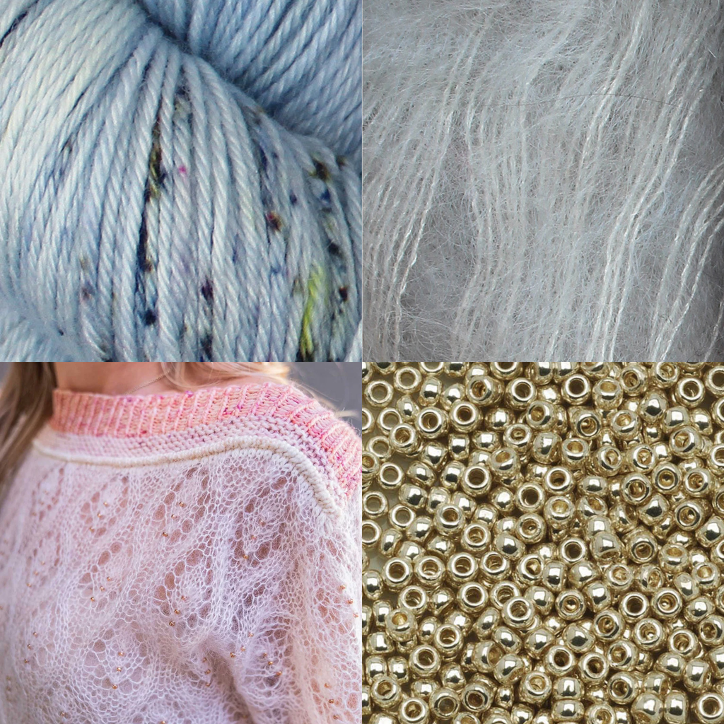 Kit de Tejido Suéter "Wild Rose" de Pope Vergara <br> Elegir Color