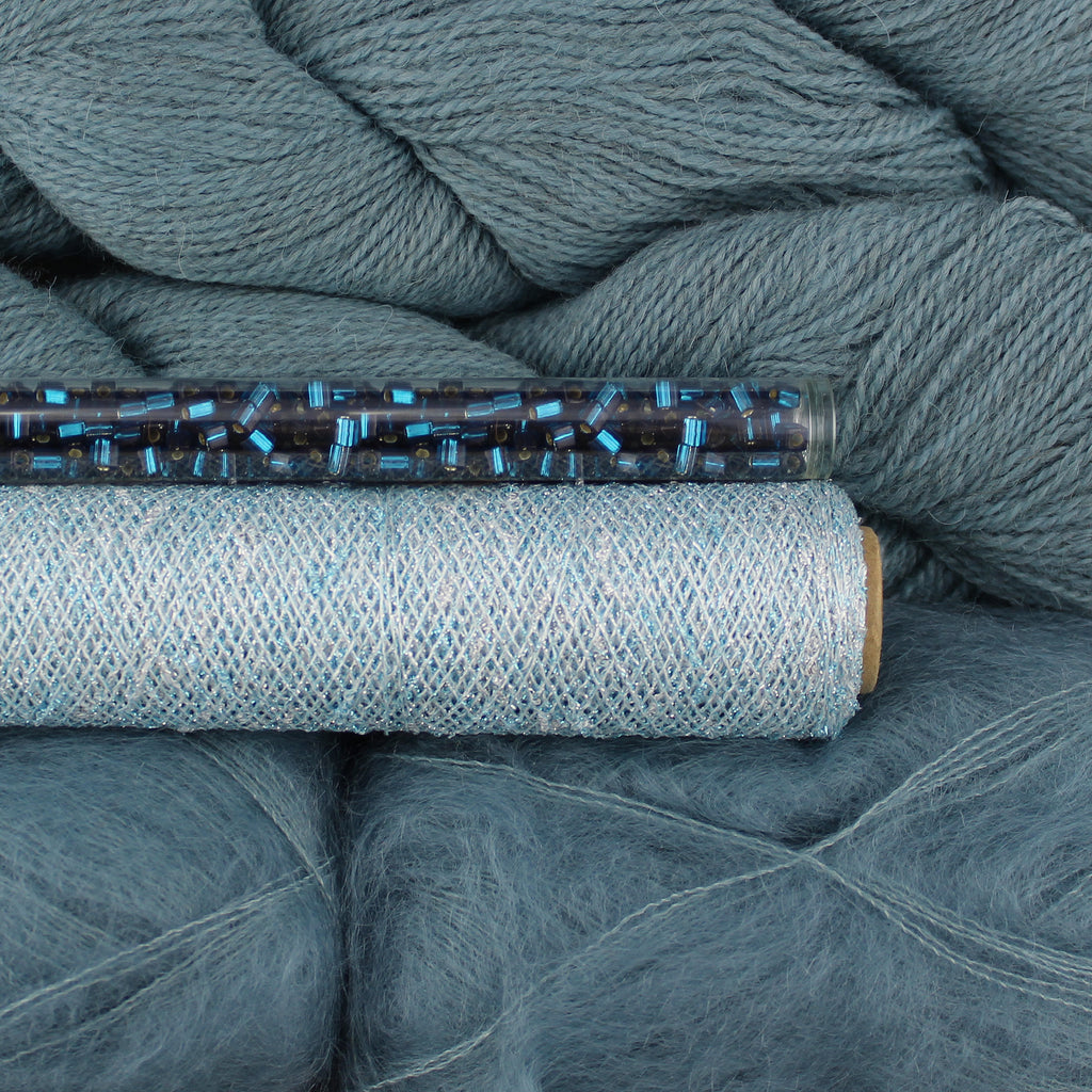 Kit de Tejido "Braid Sweater" de Pope Vergara <br> Versión Isager + Twinkle - Elegir Color