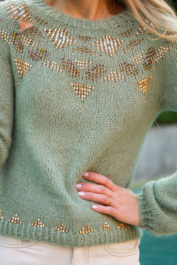 Kit de Tejido "Radiant Sweater" de Pope Vergara <br> (Elegir Color)