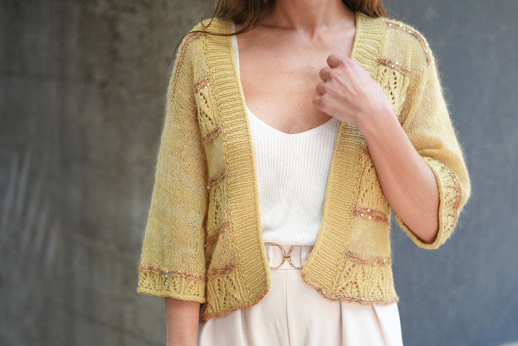 Patrón Digital Descargable "Moulin Rouge Cardigan" - (Incluye Inglés y Español)