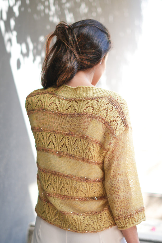 Patrón Digital Descargable "Moulin Rouge Cardigan" - (Incluye Inglés y Español)