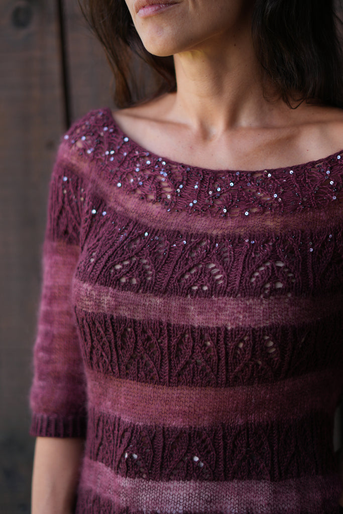Patrón Digital Descargable "Mouline Rouge Sweater" - (Incluye Inglés y Español)