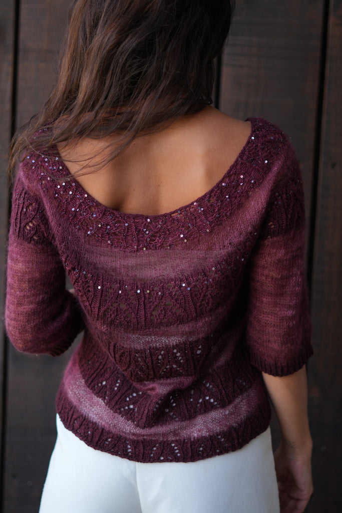 Patrón Digital Descargable "Mouline Rouge Sweater" - (Incluye Inglés y Español)