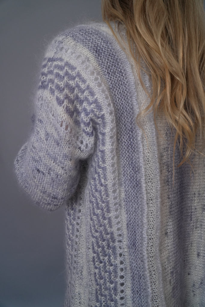 Patrón Digital Descargable "Waves Cardigan" - (Incluye Inglés y Español)