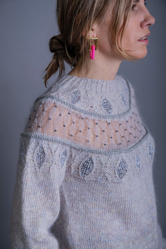 Patrón Digital Descargable "Dragon Scales Sweater" - (Incluye Inglés y Español)