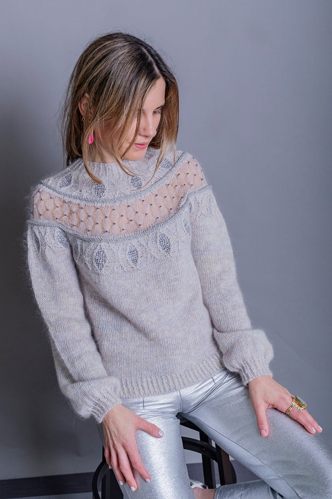 Patrón Digital Descargable "Dragon Scales Sweater" - (Incluye Inglés y Español)