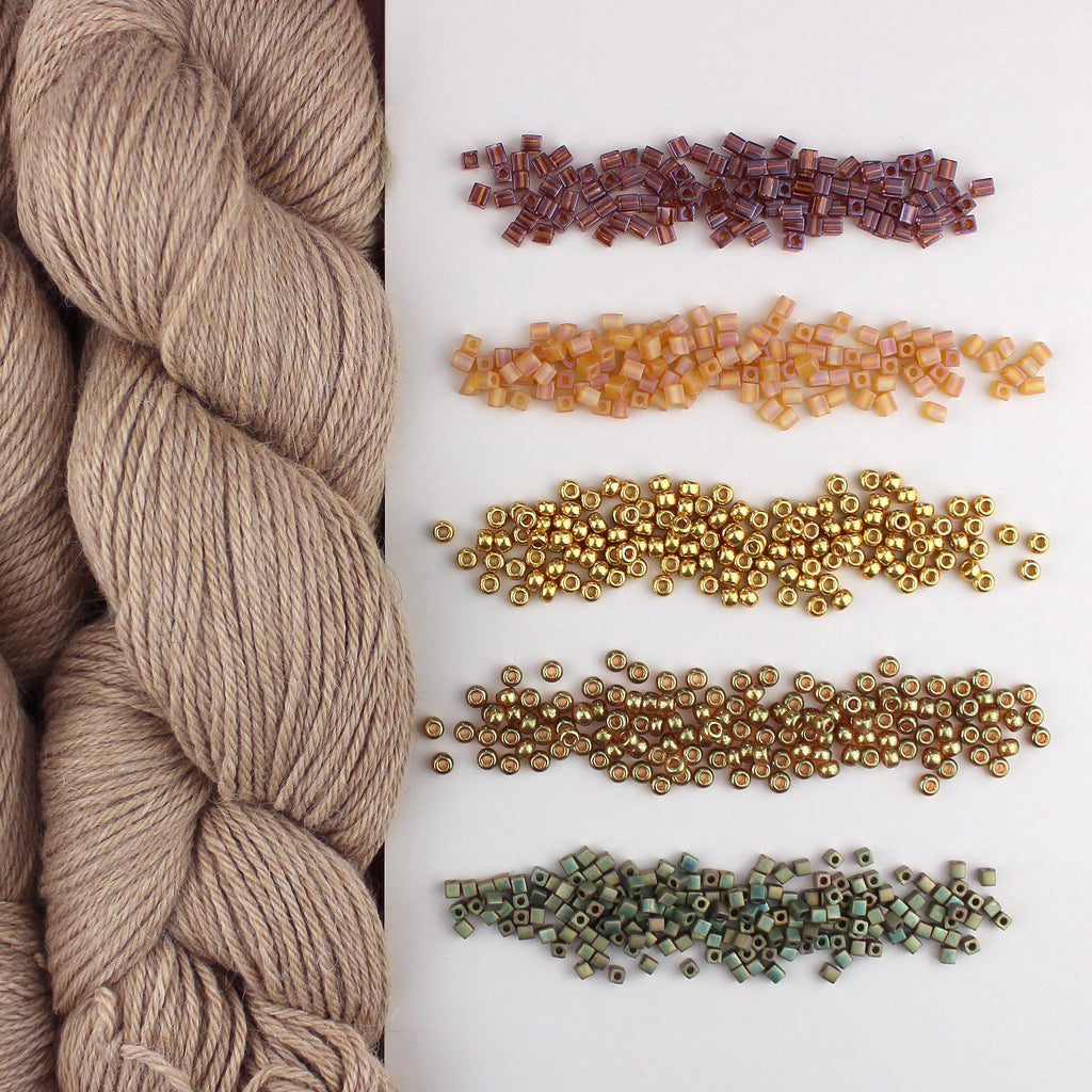 Kit de Tejido Suéter "Gilded Shadows" de Pope Vergara <br> Elegir Color