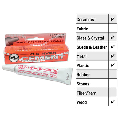Pegamento Para Mostacillas y Bisutería  G-S Hypo Cement / 9 ml