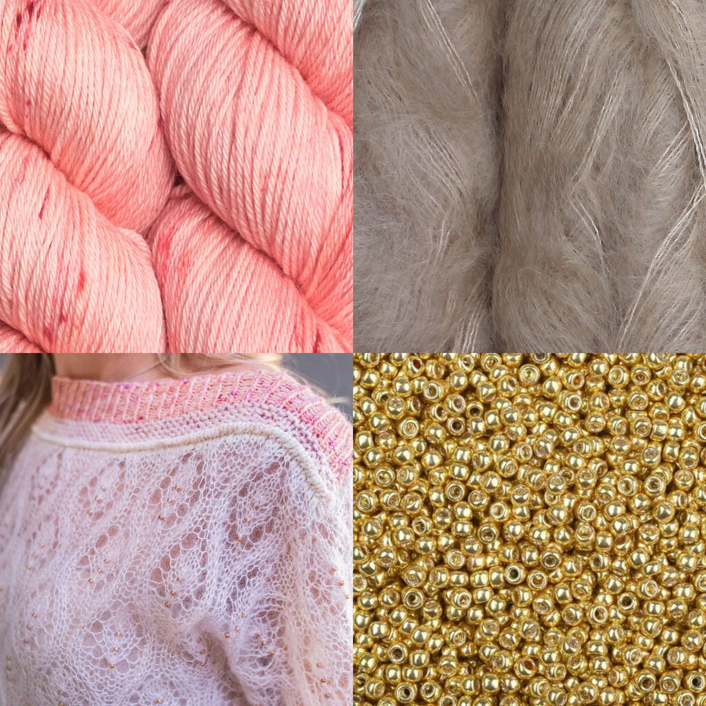 Kit de Tejido Suéter "Wild Rose" de Pope Vergara <br> Elegir Color