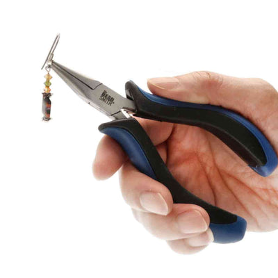 Alicate de Bisutería con Punta Fina  Mango Azul Ergonómico