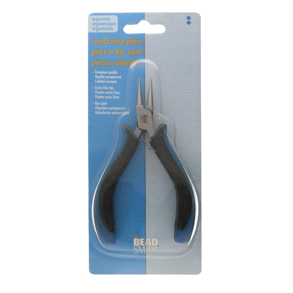 Alicate de Bisutería de Punta Redonda <br> Mango Azul Ergonómico