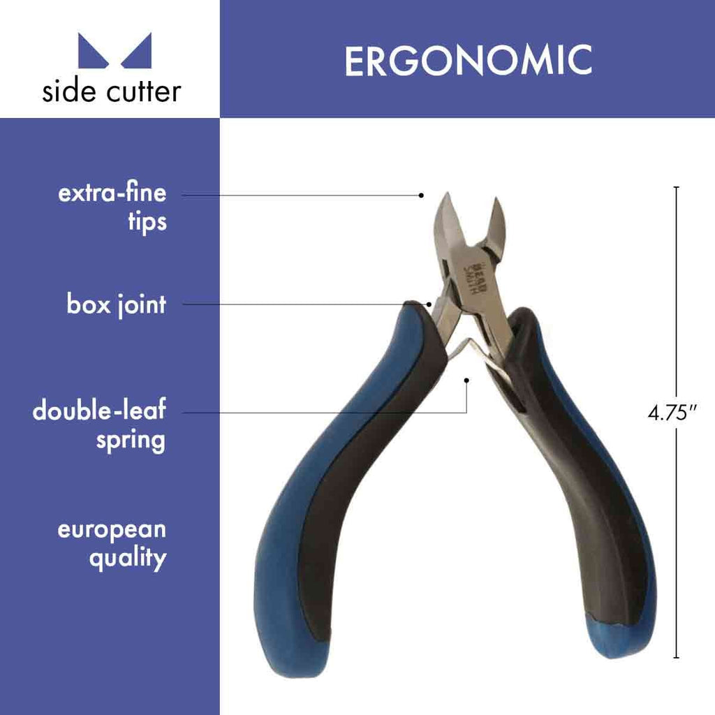 Alicate de Bisutería para Corte <br> Mango Azul Ergonómico