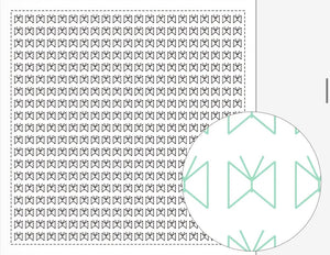 Sashiko Sampler / Tela Blanca 100% Algodón con Diseño Sashiko <br> Distintos Diseños