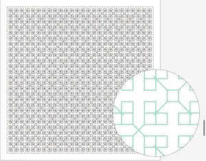Sashiko Sampler / Tela Blanca 100% Algodón con Diseño Sashiko <br> Distintos Diseños