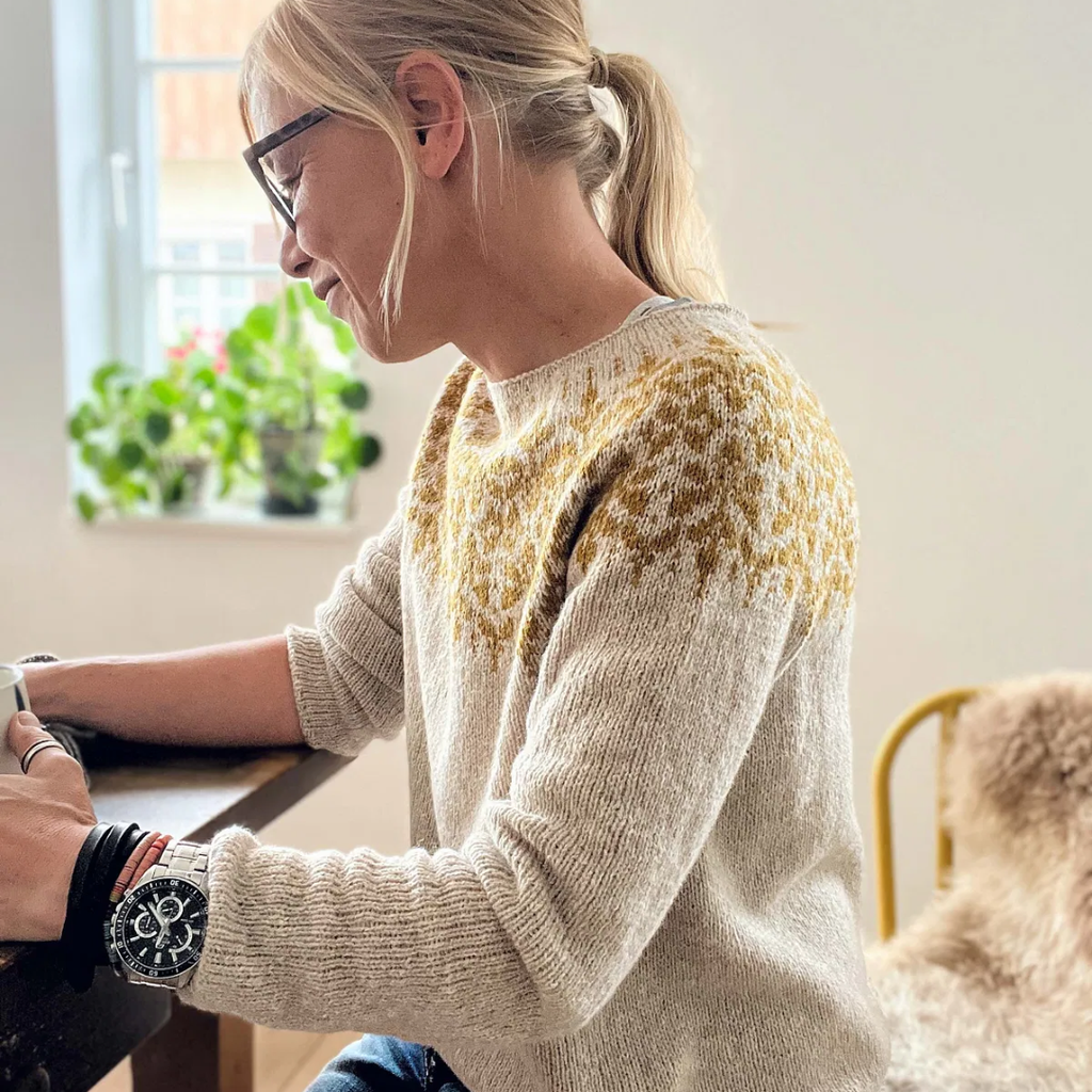 Kit de Tejido "Giardino" de Isabell Kraemer - Versión Fior di Lino