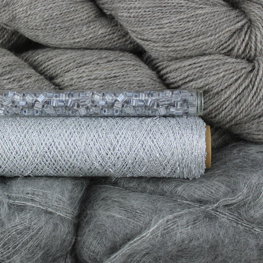 Kit de Tejido "Braid Sweater" de Pope Vergara <br> Versión Isager + Twinkle - Elegir Color