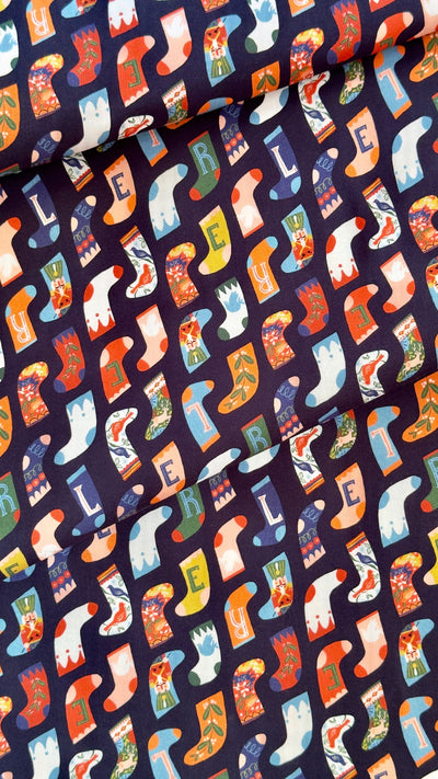 Tela Navidad Popelina 