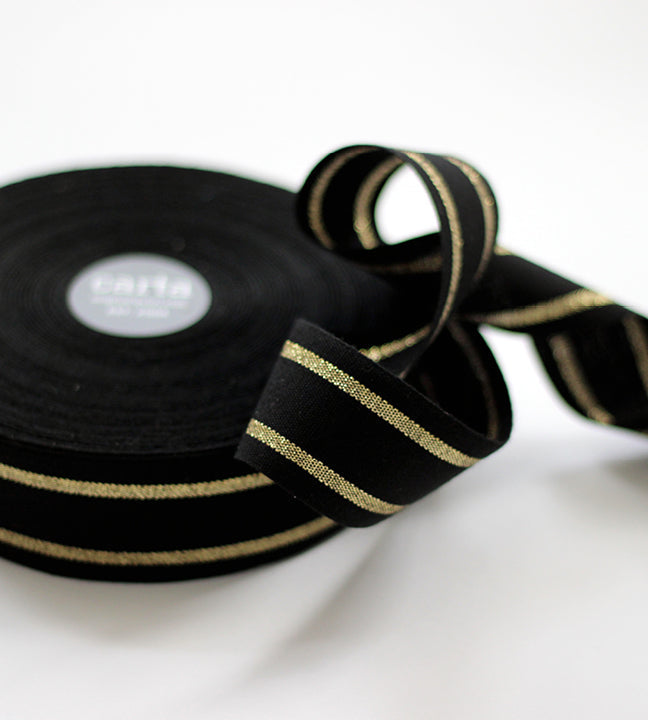 Cintas Rayadas Striped Cotton 38mm de Ancho <br> Por Metro