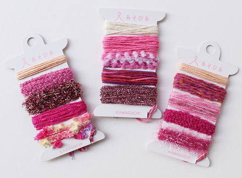 Kit Mini Telar Japonés “Pokeori + ASOBI ITO” <br> Tonos Rosados (Mix Aleatorio)