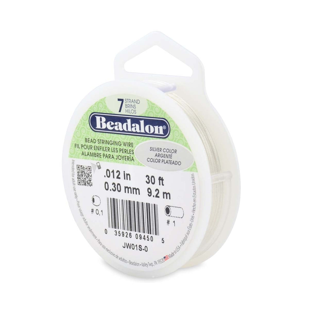 Alambre de Acero Plastificado <br> 7 Hebras 0.30mm (Plateado)