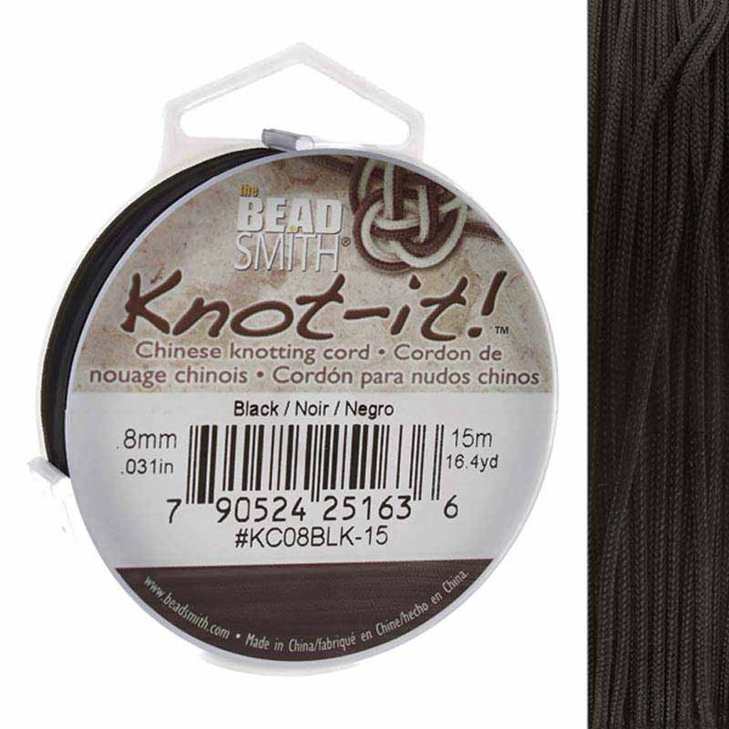 Hilo Tripolino (Chino) "Knot-It Cord" 0.8 mm - 15 mts <br> Elegir Color