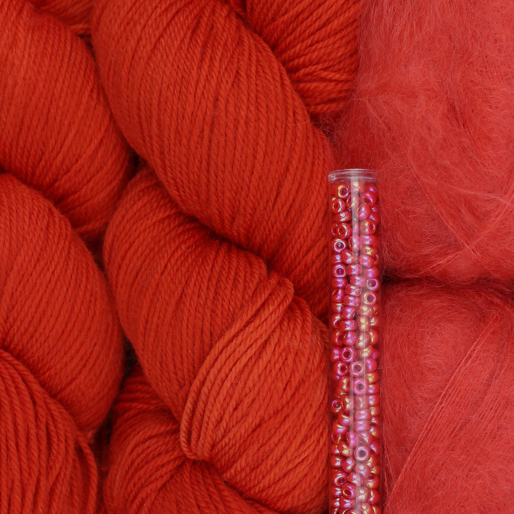 Kit de Tejido Pañoleta "Only Leaves" de Pope Vergara